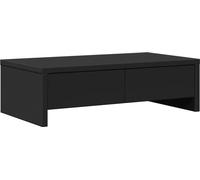 vidaXL Support d'écran avec tiroirs noir 50x27x15 cm bois composite