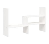 vidaXL Support d'écran Blanc (39-72)x17x43 cm Pin massif