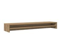 vidaXL Support d'écran Chêne artisanal 100 x 24 x 13 cm Bois d'ingénierie