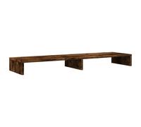 vidaXL Support d'écran chêne fumé 100x27x10 cm bois composite