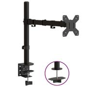 vidaXL Support d'écran noir acier VESA 75/100 mm