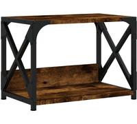 vidaXL Support d'impression 2 tablettes chêne fumé 44x26x31,5 cm