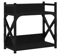 vidaXL Support d'impression 2 tablettes noir 40x20x40 cm bois composite