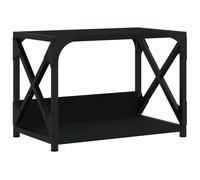 vidaXL Support d'impression 2 tablettes noir 44x26x31,5 cm Bois composite