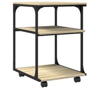 vidaXL Support d'impression 3 tablettes Chêne Sonoma 43x48x64 cm Bois composite