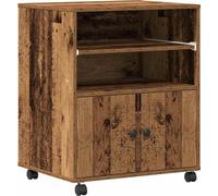 vidaXL Support d'impression vieux bois 60 x 48 x 74 cm Bois composite