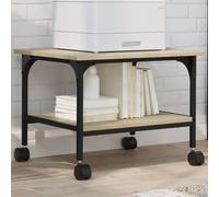 vidaXL Support d'imprimante à 2 niveaux chêne sonoma 50x40x38 cm