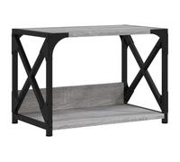 vidaXL Support d'imprimante Sonoma à 2 niveaux gris 44x26x31,5 cm