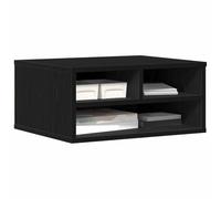 vidaXL Support d'imprimante Meuble de bureau moderne avec stockage Chêne noir 49 x 40 x 22,5 cm