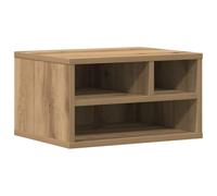 vidaXL Support d'imprimante Chêne Artisanal 40 x 32 x 22,5 cm, Support d'imprimante Moderne, Organiseur en Bois rectangulaire, Rangement de Bureau, Gain de Place décoratif