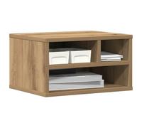 vidaXL Support d'imprimante Chêne artisanal 40 x 32 x 22,5 cm Bois d'ingénierie
