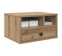 vidaXL Support d'imprimante Chêne Artisanal – 40×32×24 cm – Organisateur bureau bois d'ingénierie