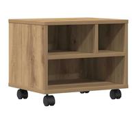 vidaXL Support d'imprimante chêne Artisanal 41 x 32 x 33.5 cm, Étagère à imprimante rectangulaire, Mobile et Rustique, organise Vos Affaires à la Maison, Bois ingénieux!