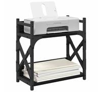 vidaXL Support d'imprimante Chêne noir 40 x 20 x 40 cm