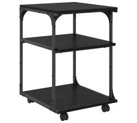 vidaXL Support d'imprimante Chêne noir 43 x 48 x 64 cm