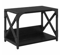 vidaXL Support d'imprimante Chêne noir 44 x 26 x 31.5 cm