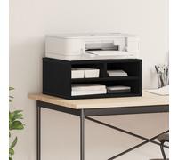 Support d'imprimante en bois - vidaXL - Chêne Noir - 49x40x22,5 cm - Bois d'ingénierie - Moderne - Montage sur étagère