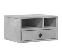 vidaXL Support d'imprimante gris béton bois d'ingénierie 40x32x22,5 cm
