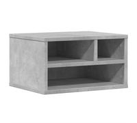 vidaXL Support d'imprimante Gris béton 40x32x22,5 cm Bois d'ingénierie, Table d'imprimante, Table d'imprimante d'ordinateur, Support d'imprimante avec Rangement