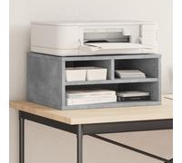Support d'imprimante - vidaXL - 840593 - Bois d'ingénierie - Gris béton - 49x40x22,5 cm