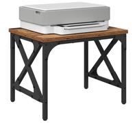 vidaXL Support d'imprimante Réglable Bois Ancien 40 x 30 x 31 cm, Support Réglable, Imprimante Rectangulaire, Organisateur de Bureau, Table Moderne, Équipement de Hauteur