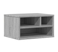 vidaXL Support d'imprimante sonoma gris 40x32x22,5cm bois d'ingénierie, table d'imprimante, table d'imprimante d'ordinateur, support d'imprimante avec rangement
