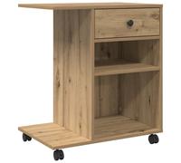 vidaXL Support d'imprimante Uni Chêne artisan 60 x 40 x 68,5 cm