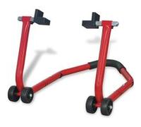 vidaXL Support enclos arrière pour moto motocycle Rouge Béquille d'atelier moto Rouge G