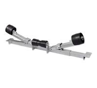 vidaXL Support Fond Rémorque Porte-Bateau Rouleaux de Quille Auto Voiture