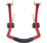 vidaXL Support moto arrière rouge