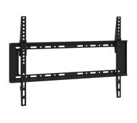 Support TV mural - vidaXL - 600x400 mm - Acier poudré - Inclinaison 15° - Noir
