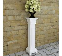 vidaXL Support pilier classique carré pour plantes MDF