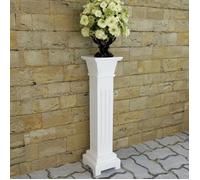 vidaXL Support pilier carré classique pour plantes en MDF