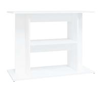vidaXL Support pour aquarium blanc 80x35x60 cm bois d'ingénierie 833575