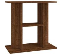 vidaXL Support pour Aquarium, Armoire pour Aquarium à 3 Niveaux, Meuble de Base pour Aquarium avec Rangement Maison, Chêne Marron Bois d'Ingénierie