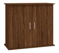 vidaXL Support pour Aquarium, Armoire pour Aquarium avec 4 Compartiments, Meuble de Base pour Aquarium avec Rangement Intérieur, Chêne Marron Bois d'Ingénierie