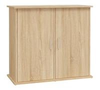 vidaXL Support pour Aquarium, Armoire pour Aquarium avec 4 Compartiments, Meuble de Base pour Aquarium avec Rangement Intérieur, Chêne Sonoma Bois d'Ingénierie