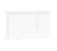 vidaXL Support pour Aquarium, Armoire pour Aquarium avec 6 Compartiments, Meuble de Base pour Aquarium avec Rangement Intérieur, Blanc Bois d'Ingénierie