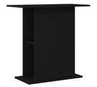 vidaXL Support pour Aquarium, Armoire pour Aquarium avec Compartiments, Meuble de Base pour Aquarium avec Rangement Intérieur, Noir Bois d'Ingénierie