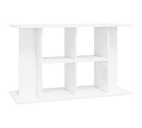 vidaXL Support pour Aquarium, Armoire pour Aquarium avec Rangement, Meuble de Base pour Aquarium, Décoration d'Intérieur, Blanc Brillant Bois d'Ingénierie