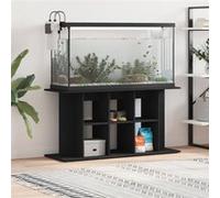 vidaXL Support pour aquarium 833592 120x40x60 cm noir bois d'ingénierie