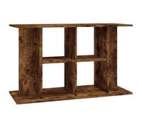 vidaXL Support pour Aquarium, Armoire pour Aquarium avec Rangement, Meuble de Base pour Aquarium, Décoration d'Intérieur, Chêne Fumé Bois d'Ingénierie
