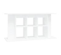 vidaXL Support pour Aquarium, Armoire pour Aquarium avec Rangement, Meuble de Base pour Aquarium, Décoration d'Intérieur, Blanc Bois d'Ingénierie