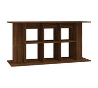vidaXL Support pour Aquarium, Armoire pour Aquarium avec Rangement, Meuble de Base pour Aquarium, Décoration d'Intérieur, Chêne Marron Bois d'Ingénierie