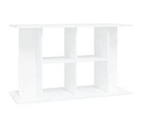 vidaXL Support pour aquarium, Blanc, 100x40x60 cm, Bois d’ingénierie, Meuble pour aquarium avec rangement 833583
