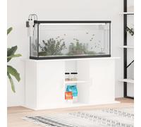 vidaXL Support pour aquarium blanc 121x41x58 cm bois d'ingénierie 833615