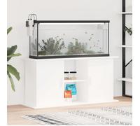 vidaXL Support pour aquarium blanc 121x41x58 cm bois d'ingénierie 833615