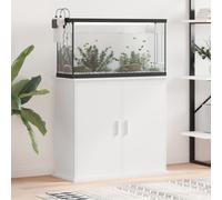vidaXL Support pour aquarium blanc 81x36x73 cm bois d'ingénierie 833623