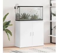 vidaXL Support pour aquarium 833623 81x36x73 cm bois d'ingénierie Blanc