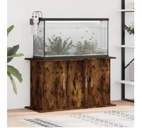 vidaXL Support pour Aquarium, Armoire pour Aquarium avec 6 Compartiments, Meuble de Base pour Aquarium avec Rangement Intérieur, Chêne Fumé Bois d'Ingénierie